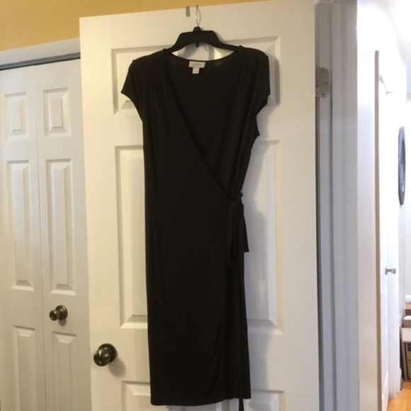 Brown Wrap  Dress Ann Taylor LOFT - Picture 4 of 5